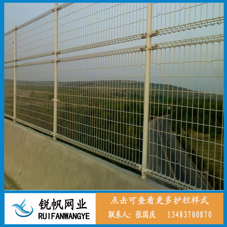 【公路双圈护栏网 高速路口双圈护栏网围栏 Q235钢丝焊接而成】价格,厂家,图片,护栏/围栏/栏杆,安平县锐帆金属丝网制品-